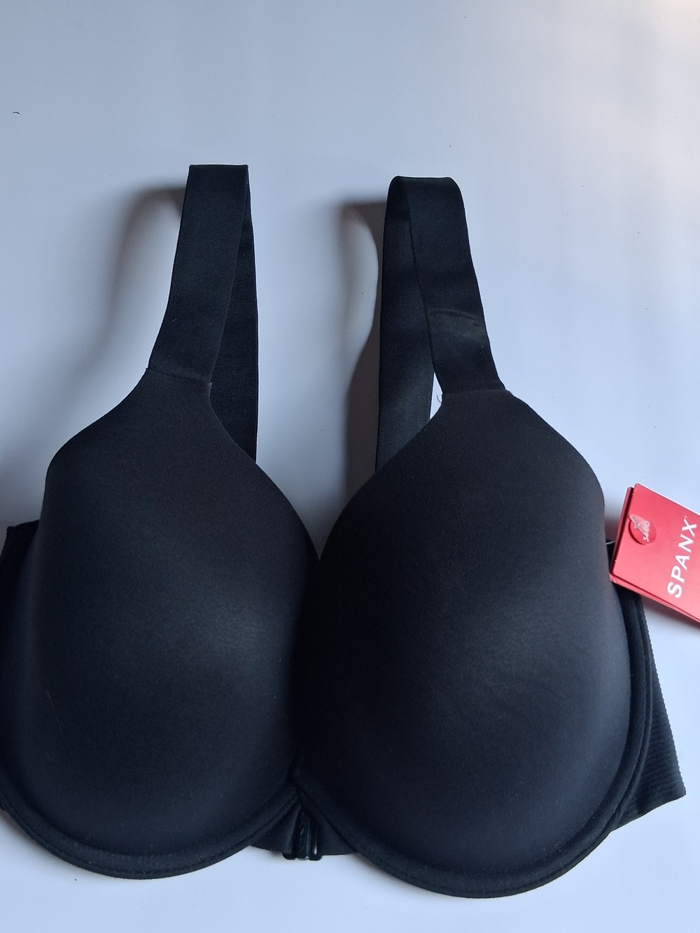 Spanx Bra-llelujah Full Coverage Bra 34DD Very Black Front Closure Lined NWT